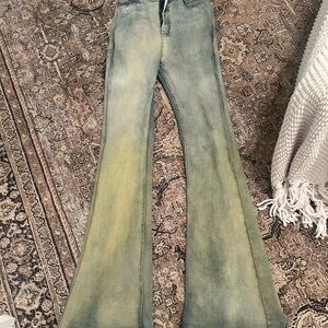 Rick Owens acid pearl degrade washed jeans